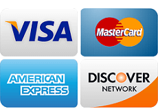 Credit Cards We Accept!